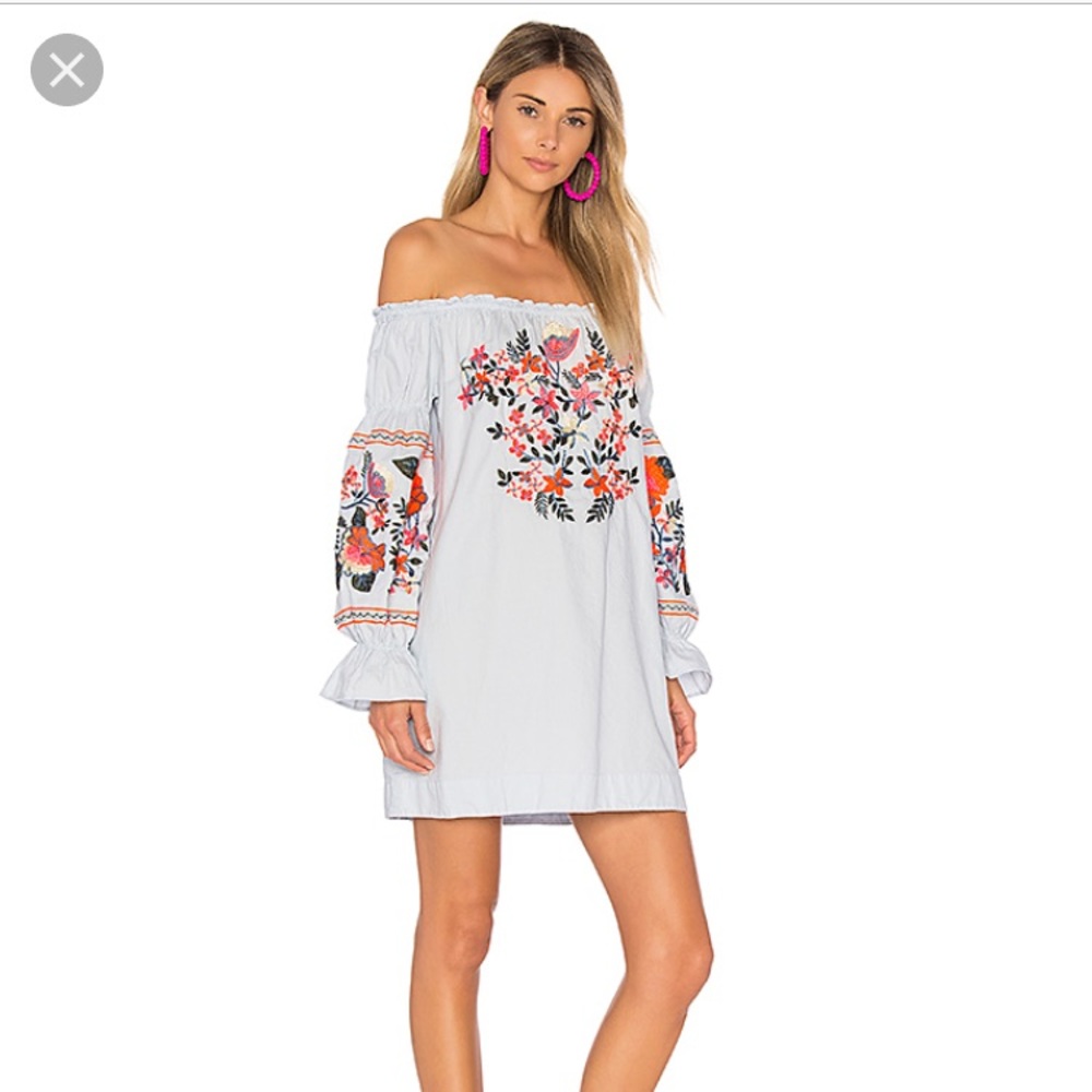 ‼️SOLD ‼️FREE PEOPLE Fleur De Jour Embroidered - Picture 1 of 5